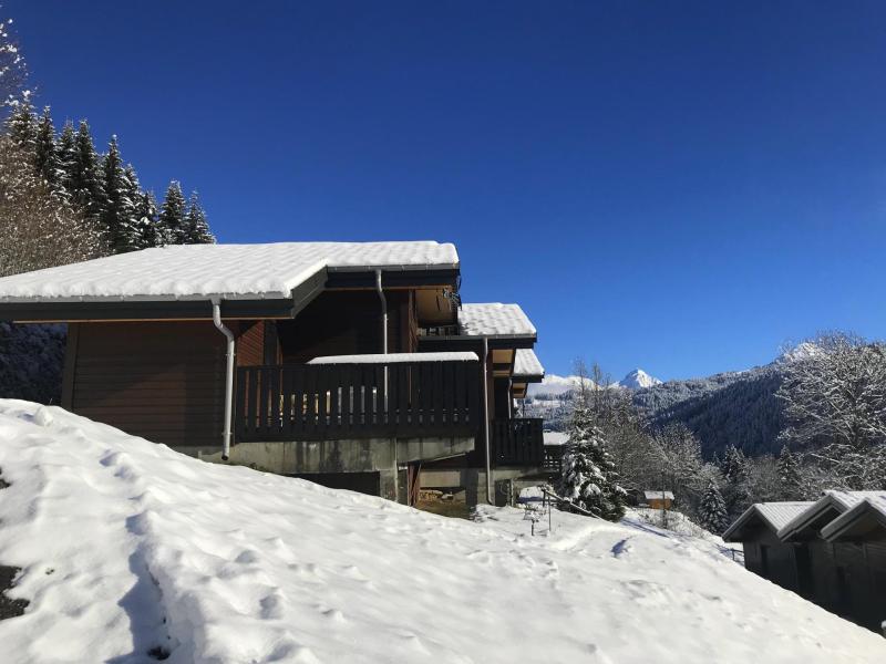 Ski verhuur Chalet mitoye 2 kamers  6 personen - Chalet Moudon - Les Gets - Buiten winter