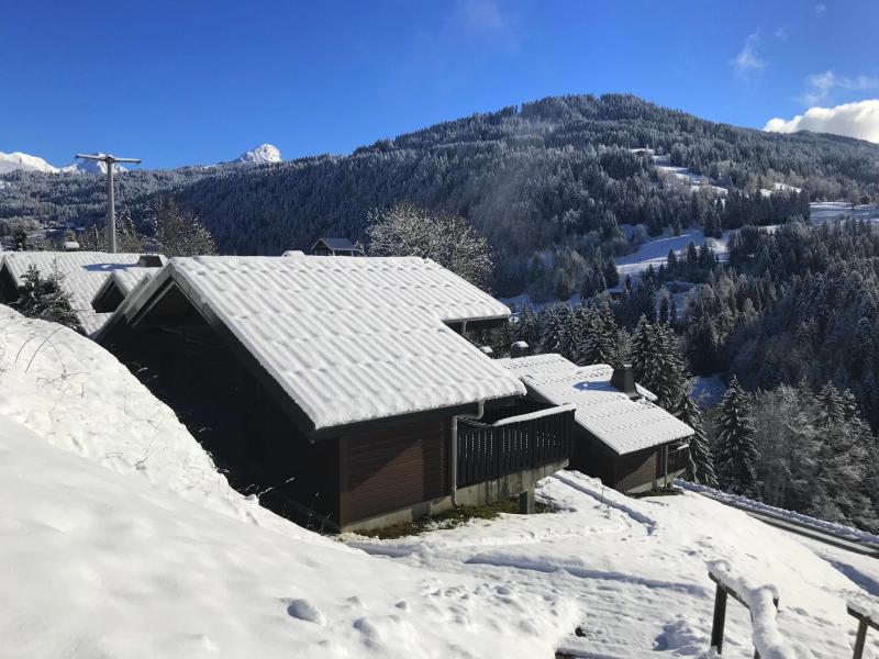 Vakantie in de bergen Chalet mitoye 2 kamers  6 personen - Chalet Moudon - Les Gets - Buiten winter