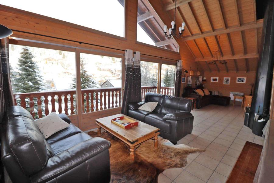 Ski verhuur Chalet 5 kamers 8 personen - Chalet Renaissance - Les Gets - Woonkamer