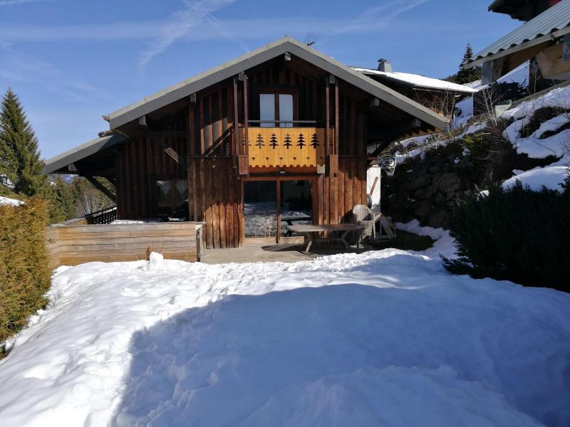 Аренда на лыжном курорте Шале 5 комнат 9 чел. - Chalet Roses des Vents - Les Gets - зимой под открытым небом