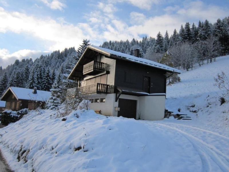 Skiverleih 5 Zimmer Chalet für 10 Personen - Chalet Simche - Les Gets - Draußen im Winter
