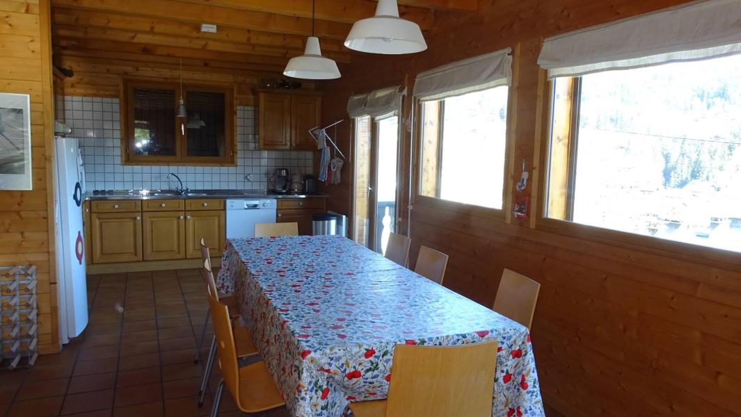 Ski verhuur Chalet 5 kamers 10 personen - Chalet Simche - Les Gets - Woonkamer