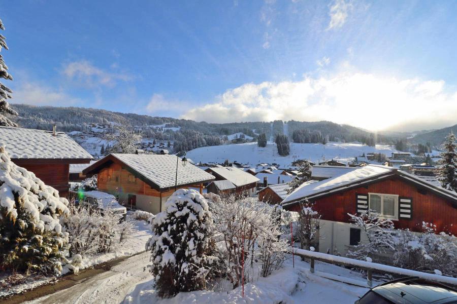 Каникулы в горах Апартаменты триплекс 5 комнат 10 чел. - Chalet Télémark - Les Gets - зимой под открытым небом