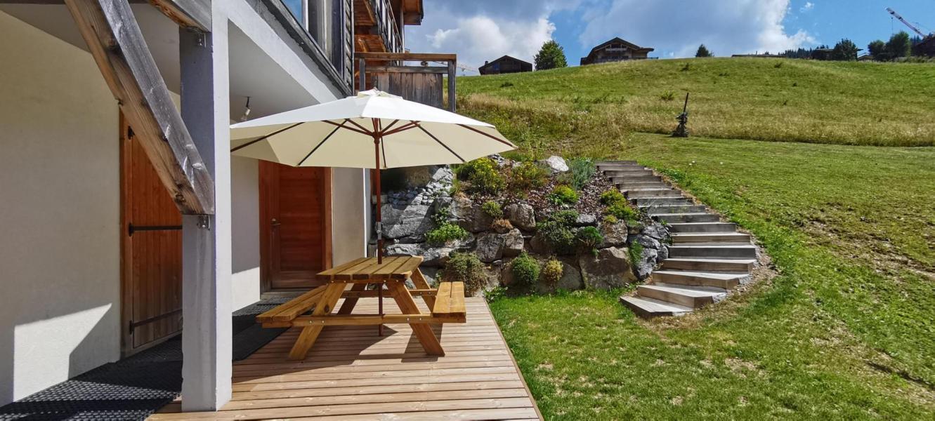 Skiverleih 2-Zimmer-Appartment für 4 Personen - Chalet Trois Fleurs - Les Gets - Terrasse