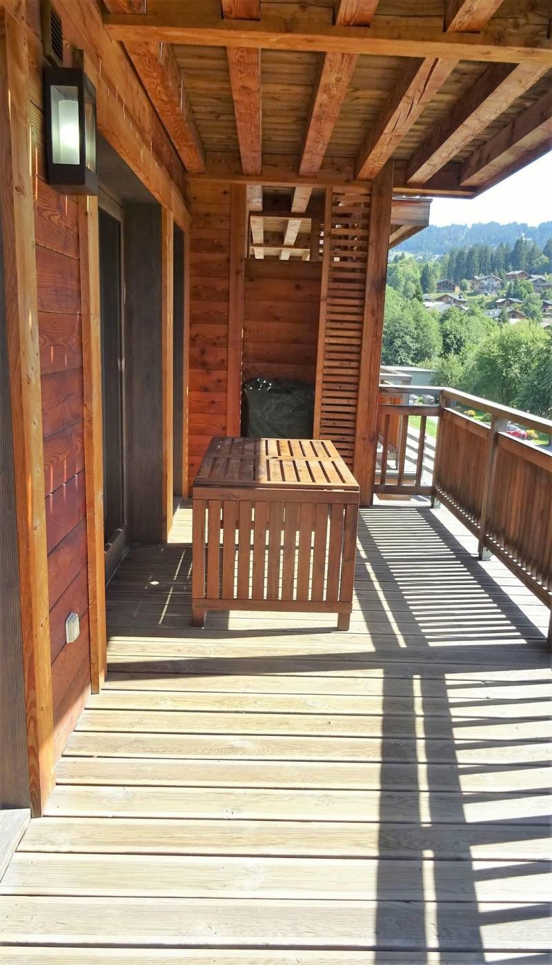 Skiverleih 2-Zimmer-Holzhütte für 5 Personen - Résidence Adonis - Les Gets - Terrasse