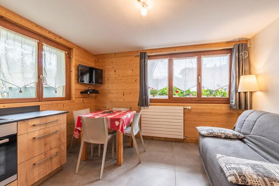 Location au ski Appartement 2 pièces 3 personnes - Résidence Aulnaie - Les Gets - Séjour