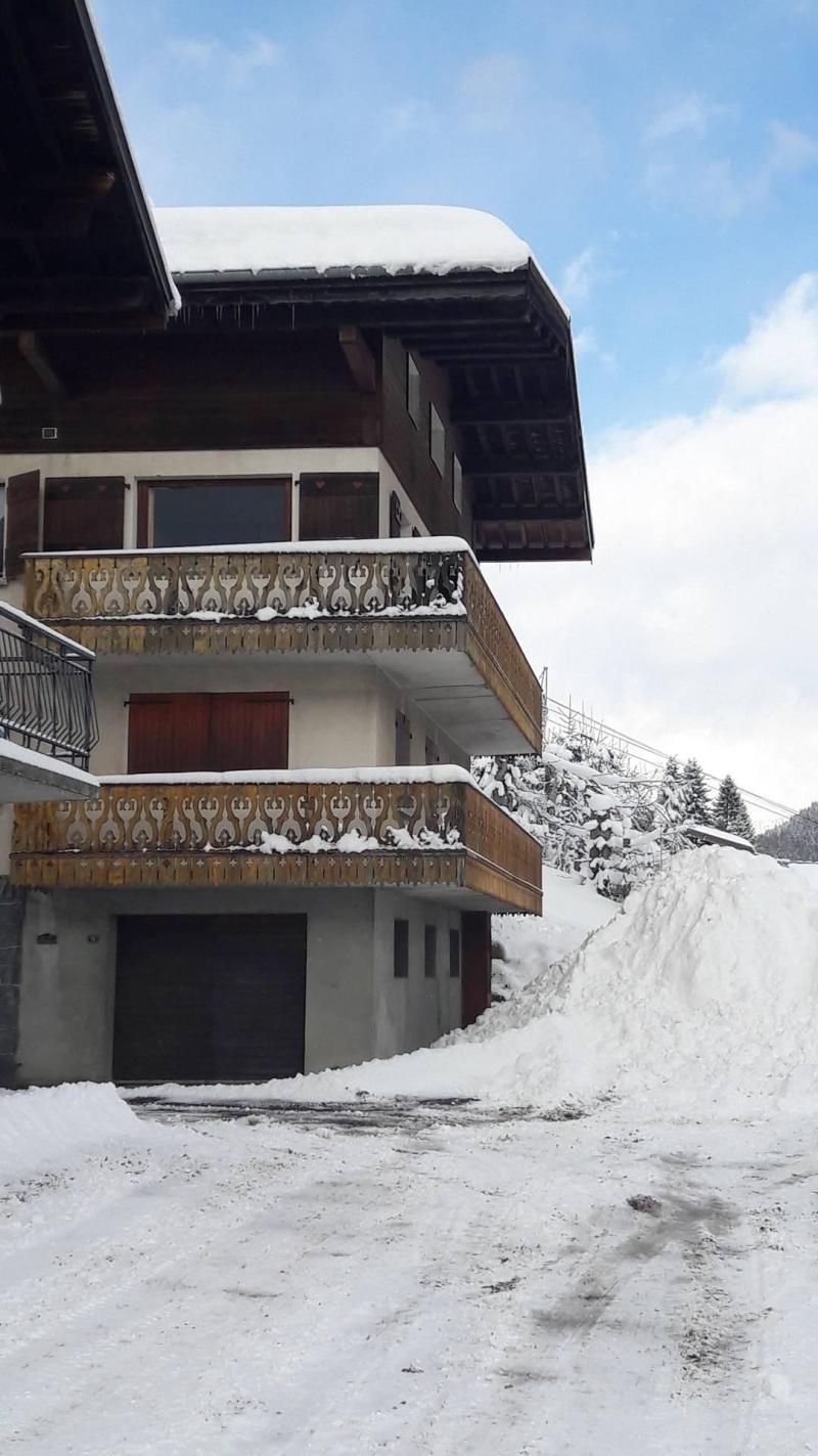 Location au ski Appartement 4 pièces 8 personnes - Résidence Bartavelle - Les Gets - Extérieur hiver