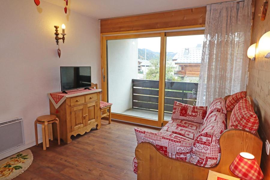 Ski verhuur Appartement 2 kamers 5 personen (R51) - Résidence Benevy - Les Gets - Woonkamer