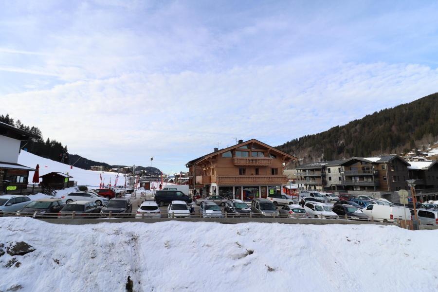 Vacances en montagne Résidence Bivouac - Les Gets - Extérieur hiver