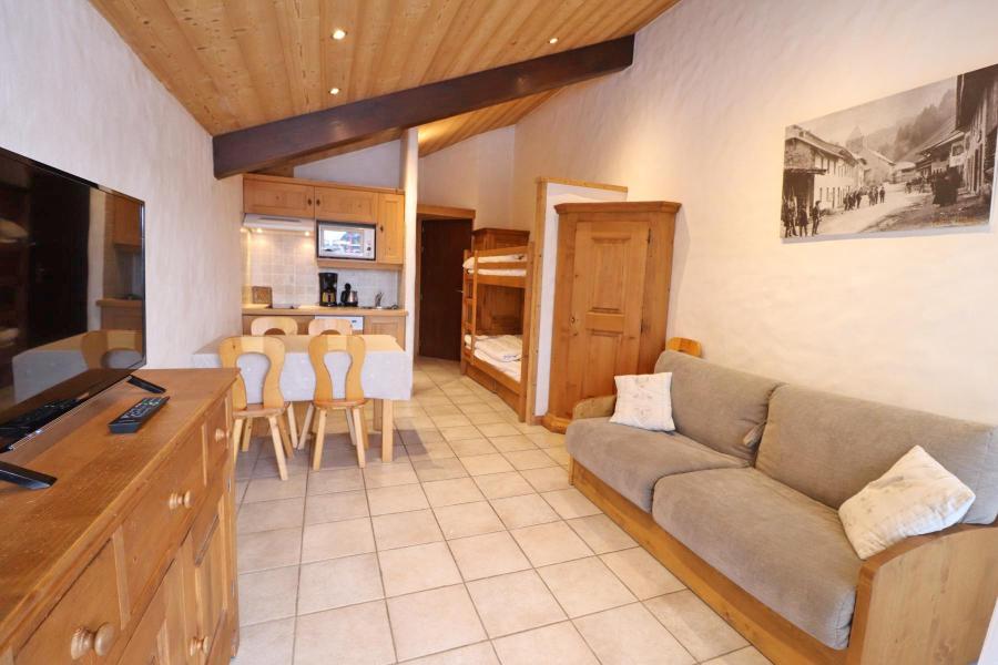 Ski verhuur Studio 4 personen - Résidence Bivouac - Les Gets - Woonkamer