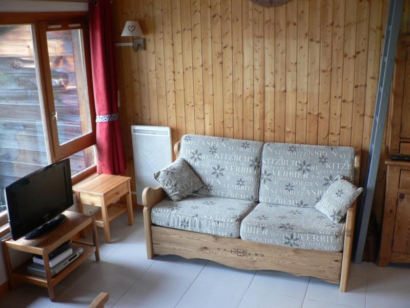 Rent in ski resort 2 room mezzanine apartment 4 people - Résidence Bois de Lune  - Les Gets - Living room