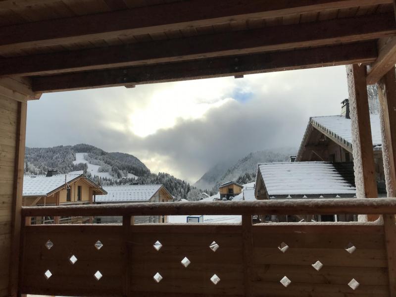 Rent in ski resort 2 room apartment cabin 6 people (Beau Soleil) - Résidence Cairn Harmony  - Les Gets - Balcony