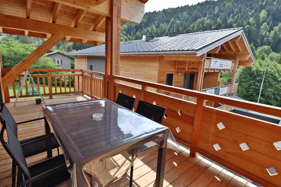 Skiverleih 2-Zimmer-Berghütte für 4 Personen - Résidence Cairn Harmony  - Les Gets - Terrasse