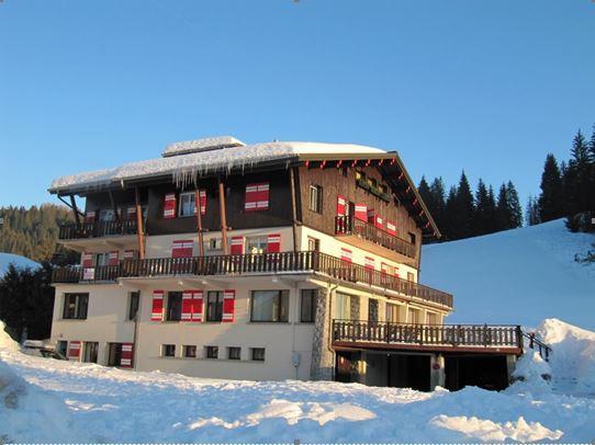 Location au ski Appartement 4 pièces cabine 9 personnes - Résidence Caribou - Les Gets - Extérieur hiver