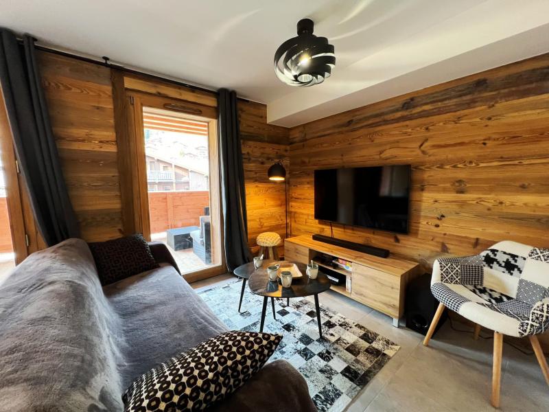 Rent in ski resort 2 room apartment cabin 4 people - Résidence Carmine Lodge - Les Gets - Living room