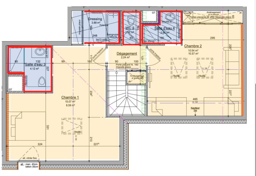 Ski verhuur Appartement duplex 5 kamers 8 personen - Résidence Carmine Lodge - Les Gets - Kaart