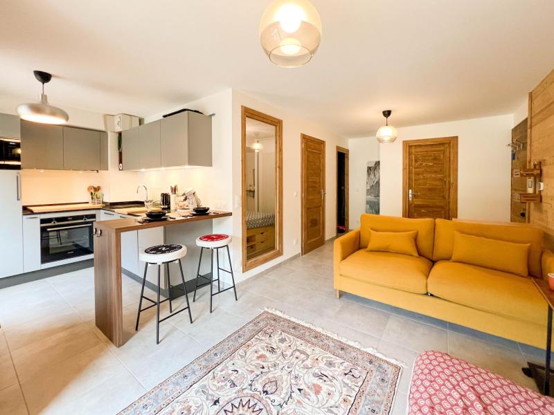 Location au ski Studio cabines 4 personnes - Résidence Carmine Lodge - Les Gets - Séjour