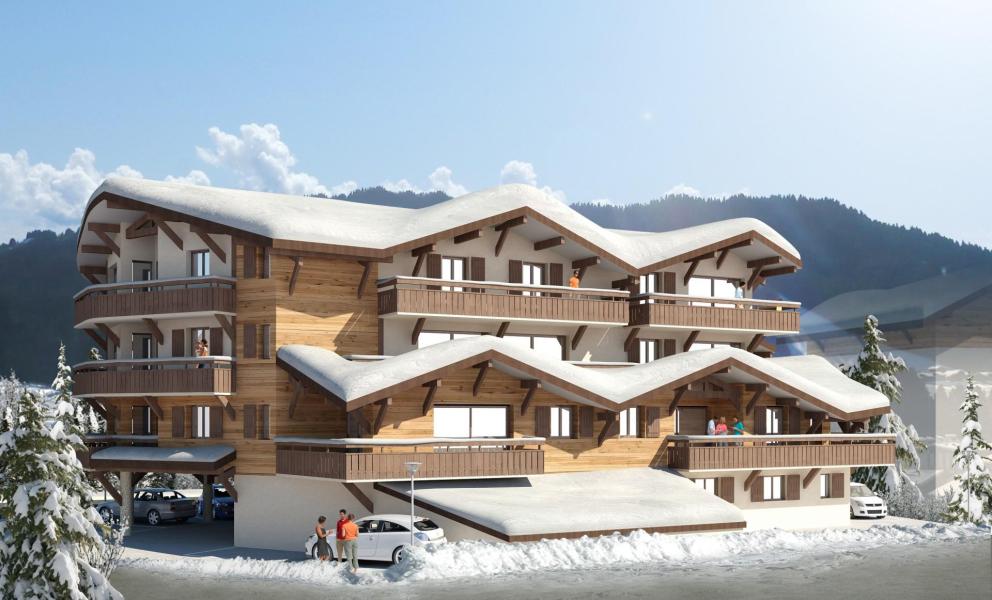 Аренда на лыжном курорте Апартаменты 2 комнат 6 чел. - Résidence Cristal - Les Gets - зимой под открытым небом