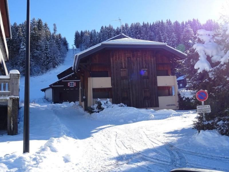 Rent in ski resort 2 room duplex apartment 6 people (8) - Résidence de la Turche - Les Gets - Winter outside