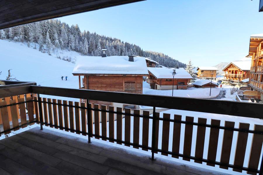 Location au ski Appartement 1 pièces mezzanine 6 personnes - Résidence Drakkars - Les Gets - Terrasse