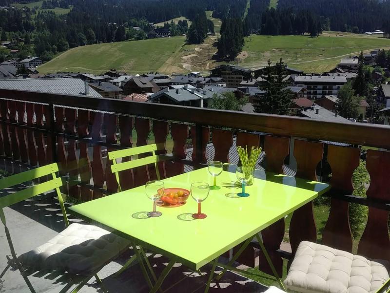 Rent in ski resort 4 room apartment 8 people - Résidence Etoile du Berger - Les Gets - Terrace