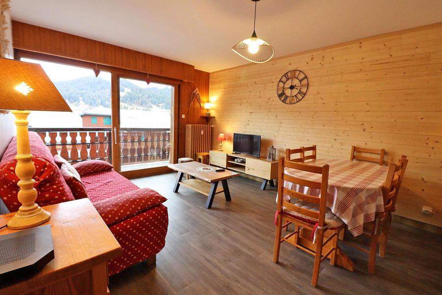 Ski verhuur Appartement 2 kamers 5 personen - Résidence Etoile du Berger - Les Gets - Woonkamer