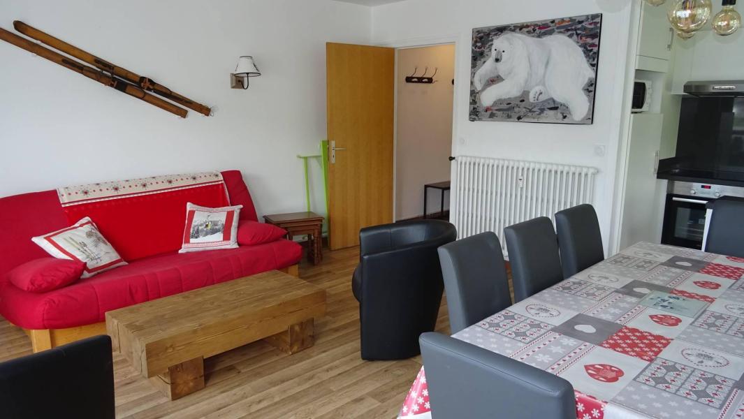 Ski verhuur Appartement 4 kamers 8 personen - Résidence Etoile du Berger - Les Gets - Woonkamer