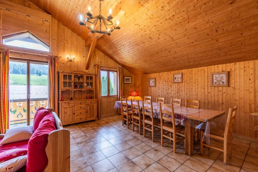 Location au ski Appartement 4 pièces mezzanine 8 personnes (32) - Résidence Forge - Les Gets - Séjour