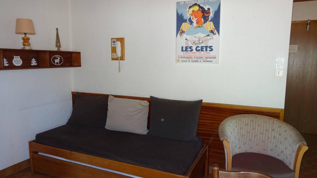 Rent in ski resort 2 room apartment 4 people (151) - Résidence Galaxy  - Les Gets - Living room