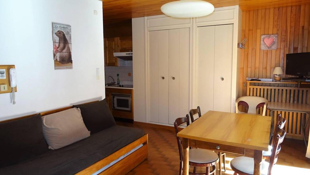 Skiverleih 2-Zimmer-Appartment für 4 Personen (201) - Résidence Galaxy  - Les Gets - Wohnzimmer