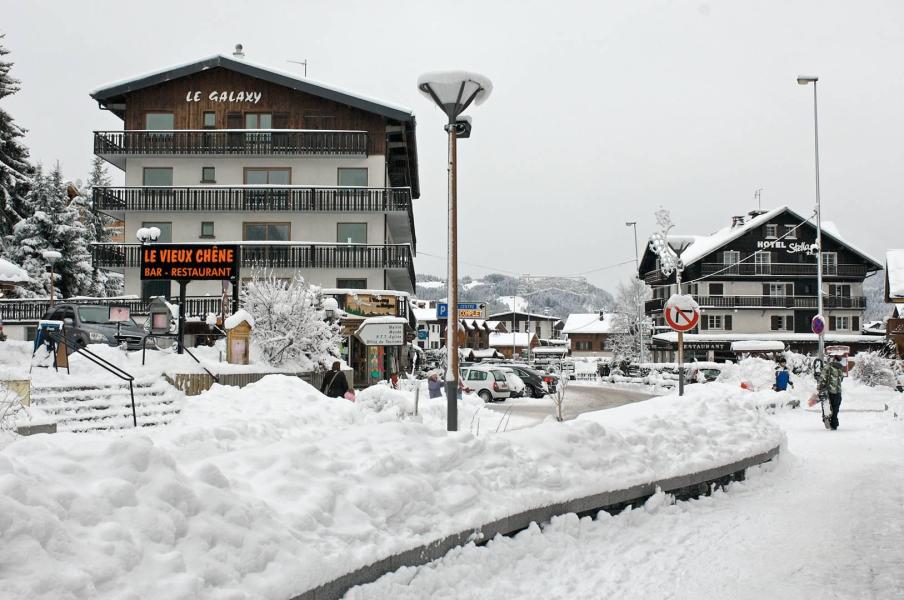 Location au ski Résidence Galaxy  - Les Gets - Extérieur hiver