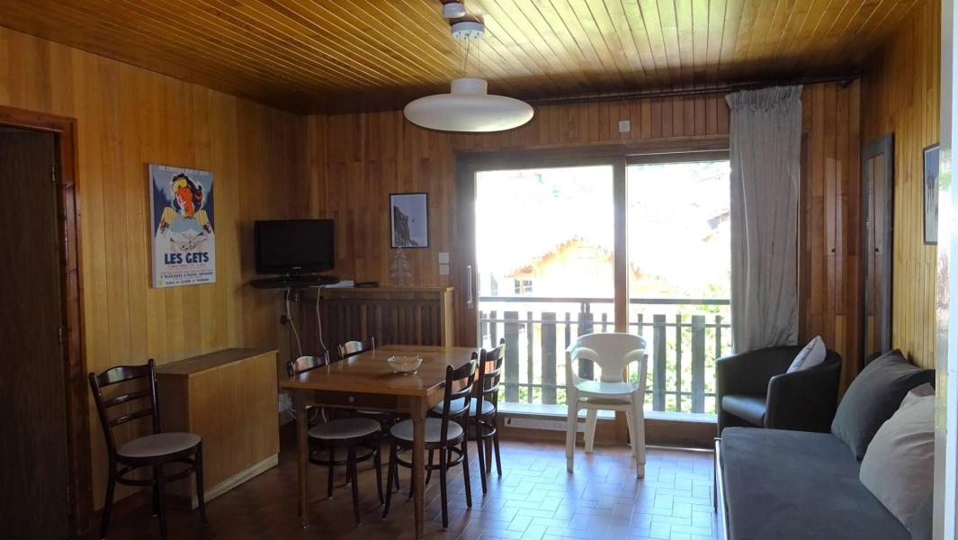 Ski verhuur Appartement 2 kamers 4 personen (148) - Résidence Galaxy  - Les Gets - Woonkamer