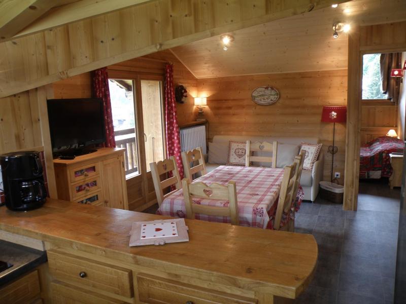 Ski verhuur Appartement 3 kamers 4 personen - Résidence la Sapinière - Les Gets - Appartementen