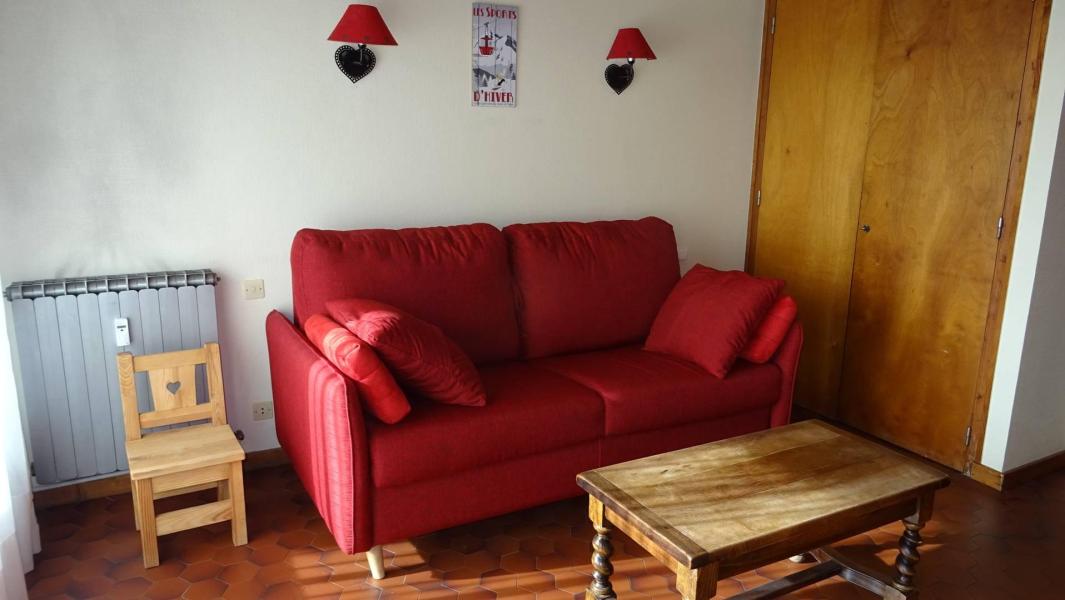 Rent in ski resort 3 room duplex apartment 7 people - Résidence Le Mont Caly - Les Gets - Living room