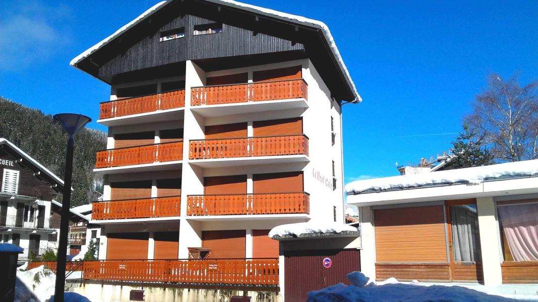 Аренда на лыжном курорте Апартаменты 2 комнат 5 чел. (2103) - Résidence Le Mont Caly - Les Gets - зимой под открытым небом