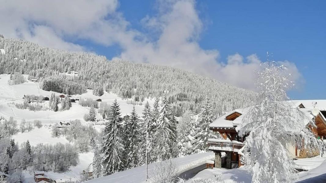 Ski verhuur Appartement 3 kamers 6 personen (98) - Résidence Le Vardaf - Les Gets - Buiten winter