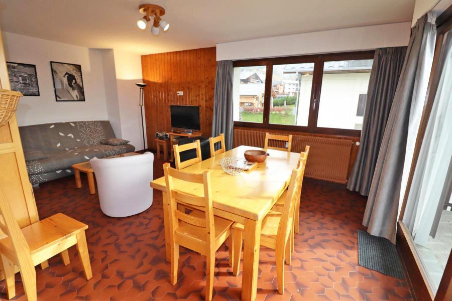 Ski verhuur Appartement 3 kamers 7 personen - Résidence Le Vorzay - Les Gets - Woonkamer