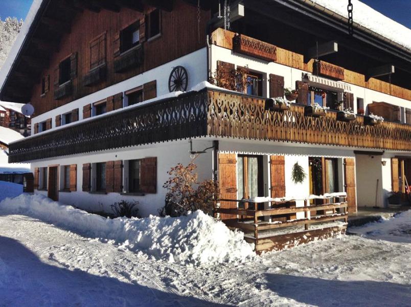 Аренда на лыжном курорте Апартаменты 3 комнат 5 чел. - Résidence les Clos - Les Gets - зимой под открытым небом