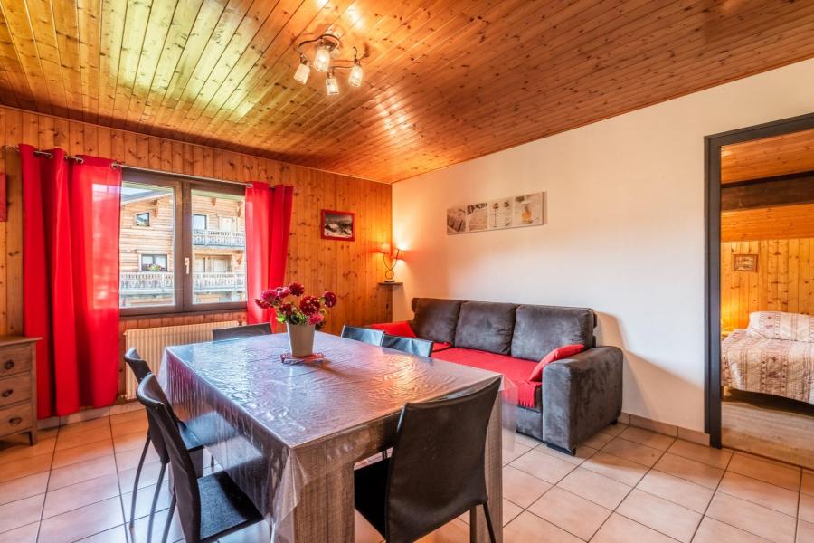 Ski verhuur Appartement 3 kamers 6 personen (15) - Résidence les Clos - Les Gets - Woonkamer