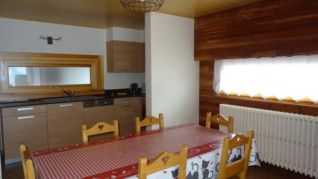 Ski verhuur Appartement 3 kamers 7 personen (133) - Résidence les Mélèzes - Les Gets - Woonkamer