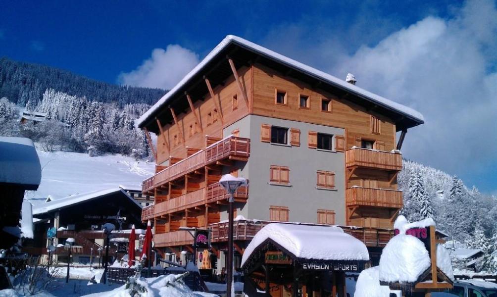 Location au ski Résidence Marcelly - Les Gets - Extérieur hiver