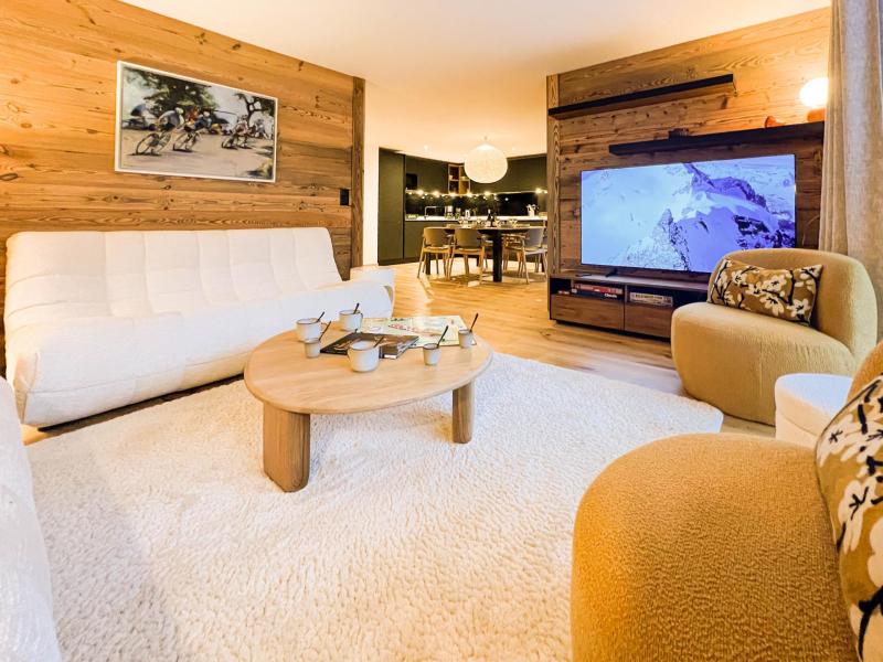 Rent in ski resort 4 room apartment 8 people (201) - Résidence Nagano - Les Gets - Living room