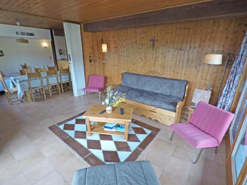 Ski verhuur Appartement 3 kamers 8 personen (94) - Résidence Panoramic - Les Gets - Woonkamer