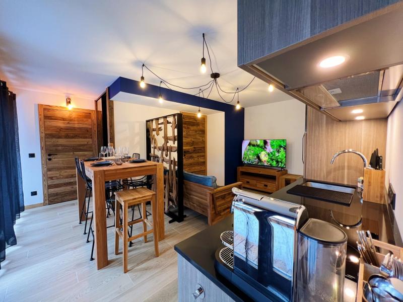 Rent in ski resort 2 room apartment cabin 5 people - Résidence Pearl - Les Gets - Living room