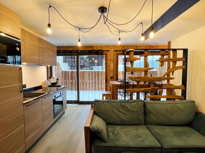 Rent in ski resort 2 room apartment cabin 5 people - Résidence Pearl - Les Gets - Living room