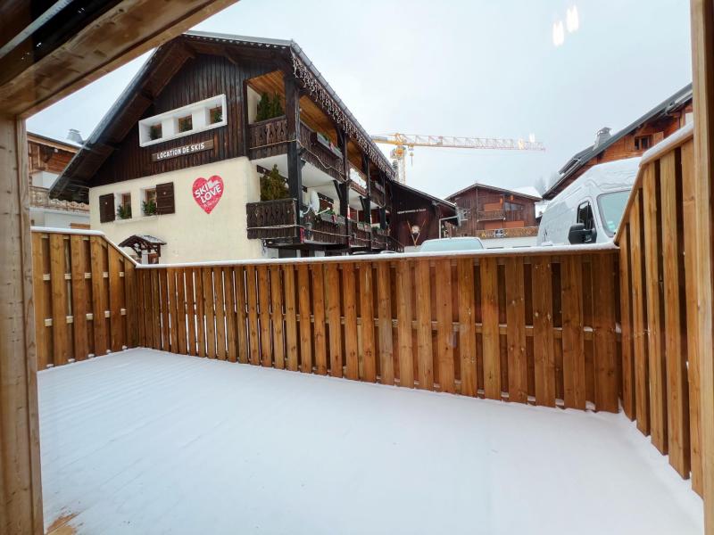 Ski verhuur Appartement 2 kabine kamers 5 personen - Résidence Pearl - Les Gets - Terras