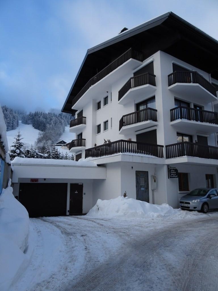 Location au ski Studio coin nuit 4 personnes (115) - Résidence Pied de l'Adroit - Les Gets - Extérieur hiver
