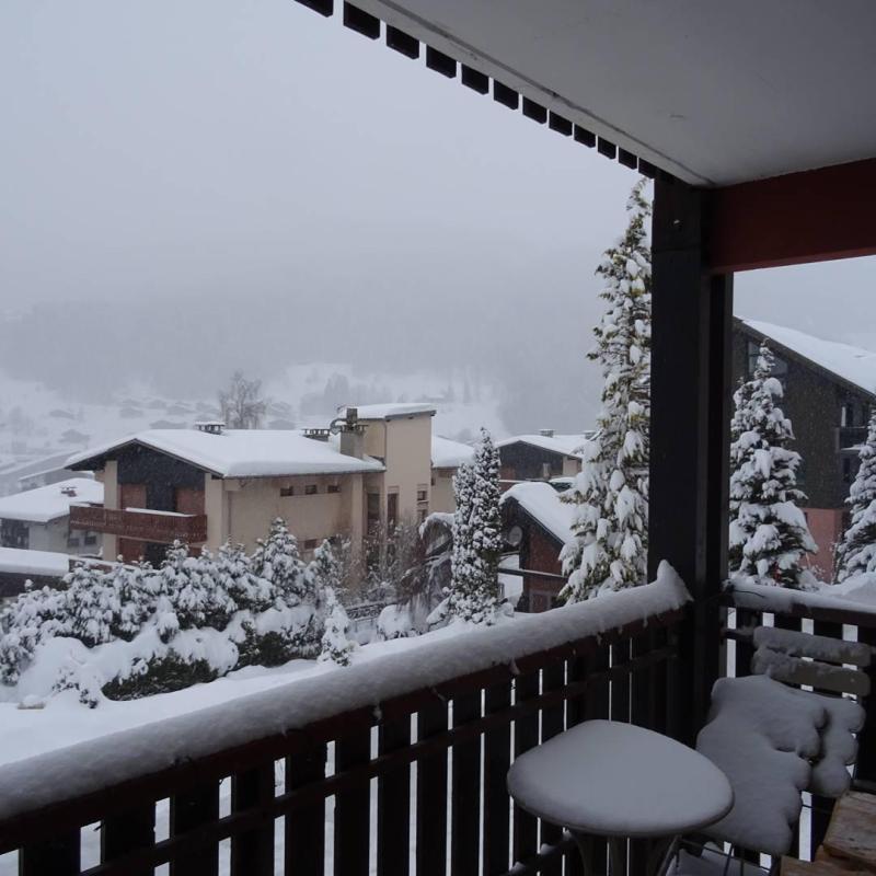 Каникулы в горах Апартаменты 3 комнат 6 чел. - Résidence Plein Soleil - Les Gets - зимой под открытым небом