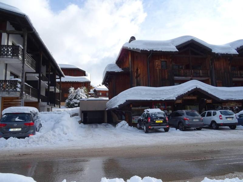 Vacances en montagne Résidence Praz du Soleil - Les Gets - Extérieur hiver