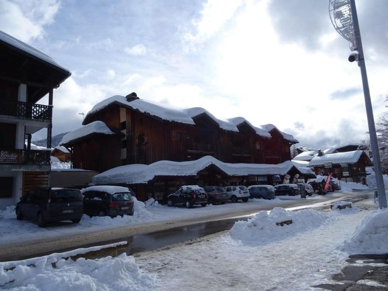 Wakacje w górach Apartament 2 pokojowy kabina 5 osób (64) - Résidence Praz du Soleil - Les Gets - Zima na zewnątrz